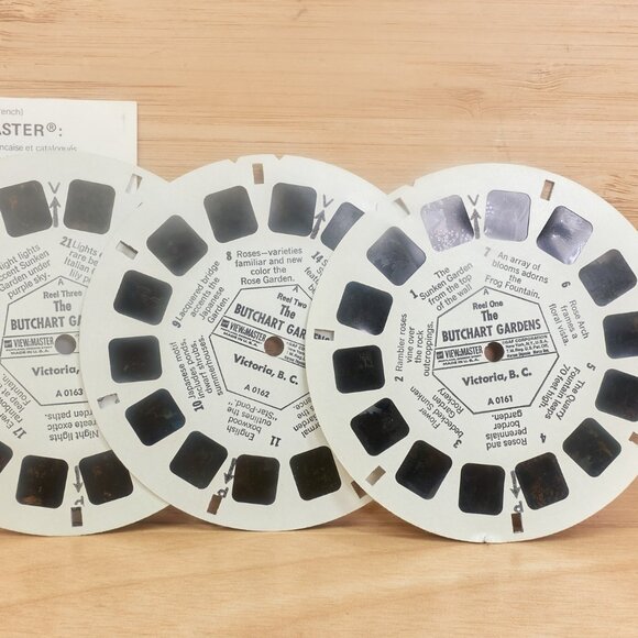 View-Master Reels – The Butchart Gardens / 3 Reel Set / Packet A016 - Picture 5 of 7